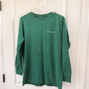 Alphalete Deep Teal Performance Long Sleeve Shirt